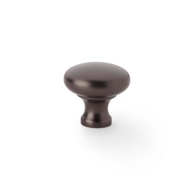 Alexander & Wilks Wade Round Cupboard KnobDark Bronze32mm from B&Q