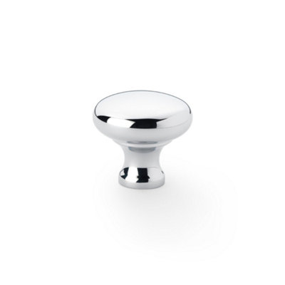 Alexander & Wilks Wade Round Cupboard KnobPolished Chrome32mm from B&Q