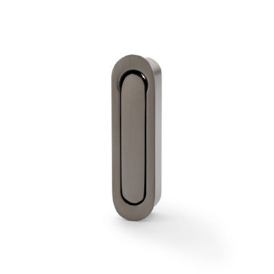 Alexander & Wilks Radius Sliding Door Edge PullDark Bronze Pvd from B&Q