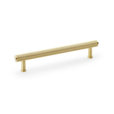 Alexander & Wilks Crispin Reeded T-Bar Cupboard Pull HandleSatin Brass Pvd160mm from B&Q
