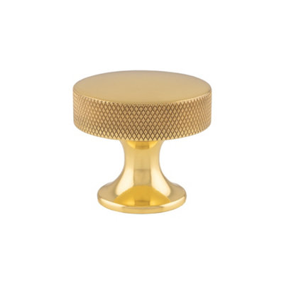Alexander & Wilks Berlin Cupboard KnobPolished Brass38mm from B&Q