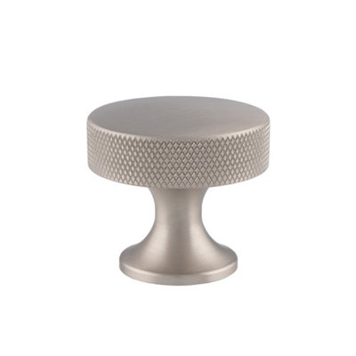 Alexander & Wilks Berlin Cupboard KnobSatin Nickel38mm from B&Q