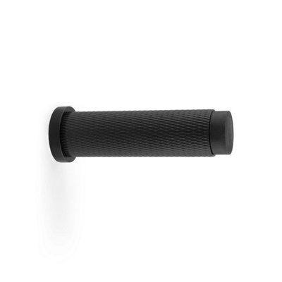 Alexander & Wilks Brunel Knurled Door StopBlack from B&Q