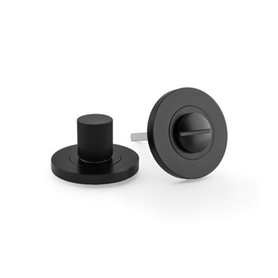 Alexander & Wilks Reeded Thumbturn And ReleaseBlack from B&Q