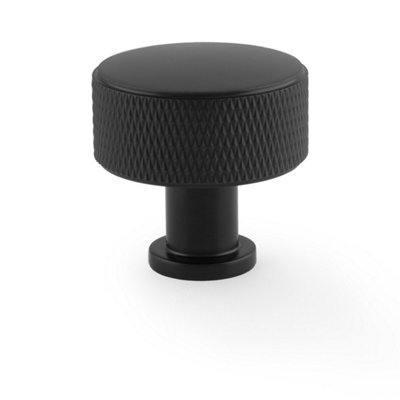 Alexander & Wilks Lucia Knurled Cupboard KnobBlack35mm from B&Q