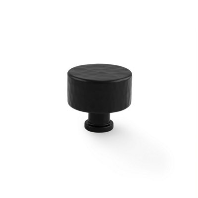 Alexander & Wilks Leila Hammered Cupboard KnobBlack35mm from B&Q