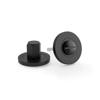 Alexander & Wilks Hex Thumbturn And ReleaseBlack from B&Q