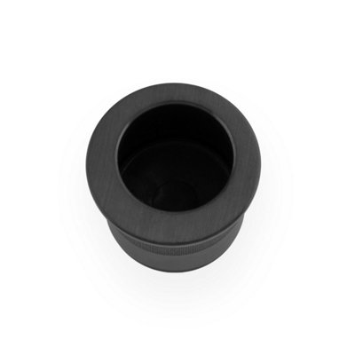 Alexander & Wilks Round Sliding Door Finger Edge Pull-Dark Bronze Pvd from B&Q