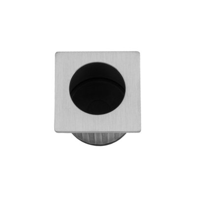 Alexander & Wilks Sliding Door Finger Edge Pull (Square) Satin Chrome from B&Q