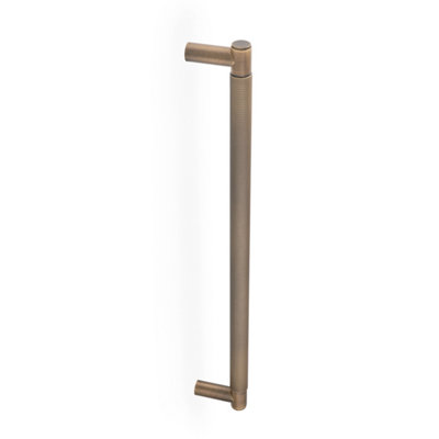 Alexander & Wilks Spitfire Diamond Knurled Pull HandleCentres 450mmAntique Brass from B&Q