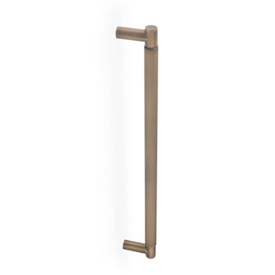 Alexander & Wilks Spitfire Reeded Pull HandleCentres 450mmAntique Brass from B&Q
