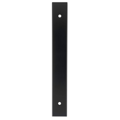 Alexander & Wilks Rectangular Cabinet Pull Backplate-Black-168X22X3mm128mm C/c from B&Q