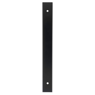 Alexander & Wilks Rectangular Cabinet Pull Backplate-Black-200X22X3mm160mm C/c from B&Q