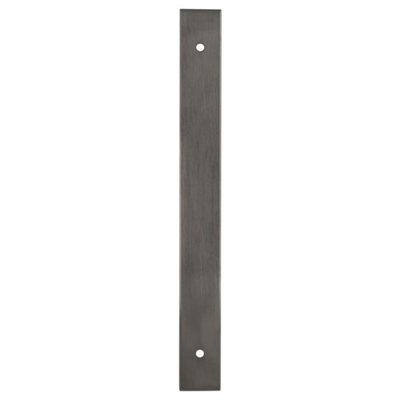 Alexander & Wilks Rectangular Cabinet Pull Backplate-Dark Bronze Pvd-200X22X3mm160mm C/c from B&Q