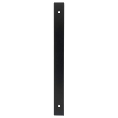 Alexander & Wilks Rectangular Cabinet Pull Backplate-Black-232X22X3mm192mm C/c from B&Q
