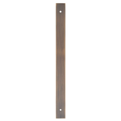 Alexander & Wilks Rectangular Cabinet Pull Backplate-Antique Brass-264X22X3mm224mm C/c from B&Q