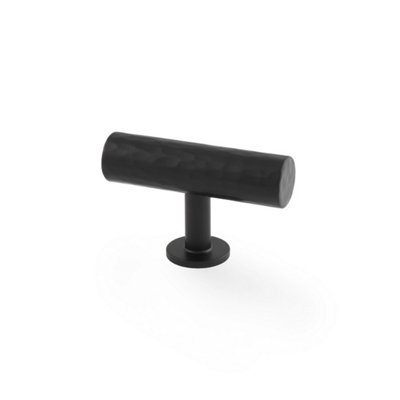 Alexander & Wilks Leila Hammered T-Bar KnobBlack from B&Q