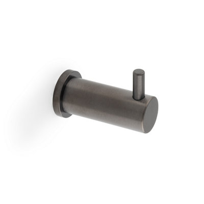 Alexander & Wilks Brunel Plain Coat Hook On 25mm RoseDark Bronze Pvd from B&Q