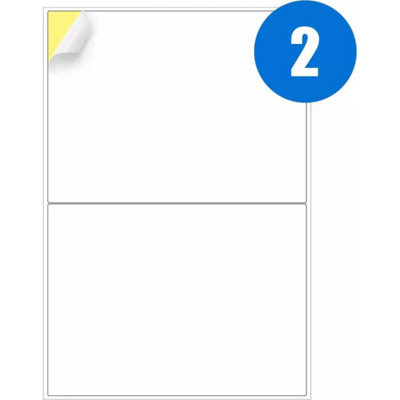 A4 Label Sheets 2 Labels Per Sheet 210 X 148mm100 Sheets from B&Q
