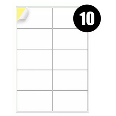 A4 Label Sheets 10 Labels Per Sheet 99.1 X 57mm100 Sheets from B&Q