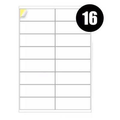 A4 Label Sheets 16 Labels Per Sheet 99.1 X 34mm100 Sheets from B&Q