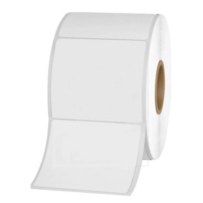 4X4" 102 X 102mm White Direct Thermal 500 Labels Per Roll from B&Q