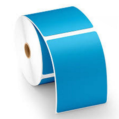 4X6" 100 X 150mm Blue Direct Thermal Labels 500/roll Zebra Toshiba Citizen 6X4 from B&Q