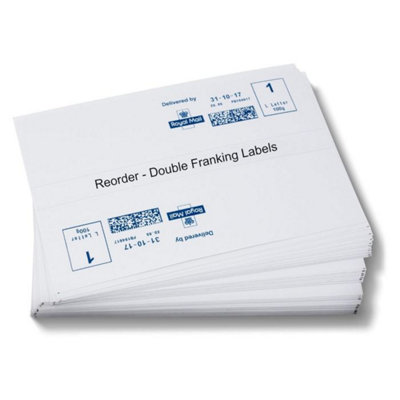 150X42mm Franking Machine Double Labels For Pitney Bowes Neopost250 Labels from B&Q