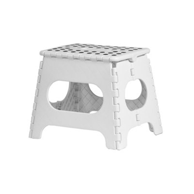 Innoteck Essentials Medium Folding Step StoolWhite from B&Q