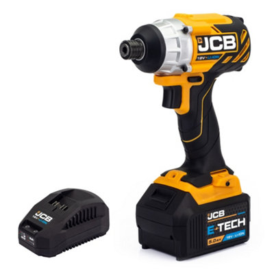 Jcb 18V Brushless Impact Driver 1 X 5.0Ah Battery & Fast Charger21-18Blid-5X-B from B&Q