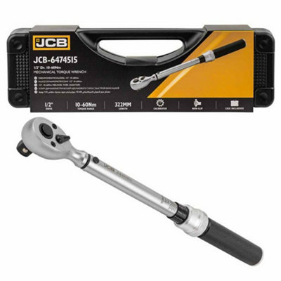 JCB 1/2'' Mechanical Torque Wrench, 10-60 Nm High Tooth Ratchet JCB-6474515 - Image 3