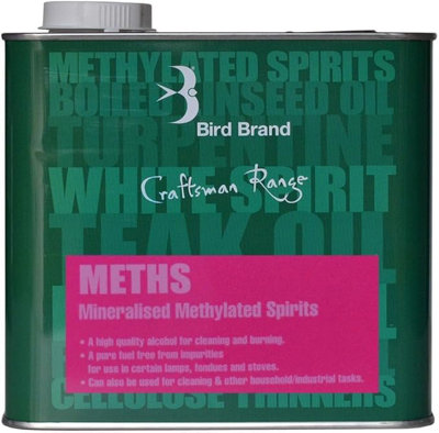True Gifts 1LCraftsman Range Methylated SpiritsDenatured For CleaningDegreasingPaint ThinningDisinfecting & FuelMulti Purpose from B&Q