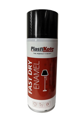 True Gifts 400Ml Fd Enamel 2-In-1 For Indoor And Outdoor Multipurpose Surfaces Including MetalWoodPlasticAnd MasonrySatin Black from B&Q