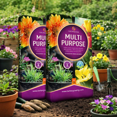 SuperGift.com 2X Growmoor Multi Purpose Compost 60L from B&Q