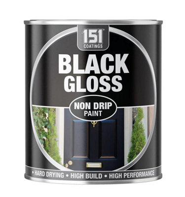 SuperGift.com 151 Black Gloss Non-Drip Varnish Paint 300Ml from B&Q