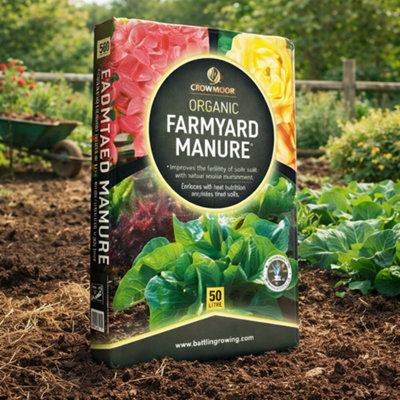 SuperGift.com Growmoor Organic Farmyard Manure Compost 50L from B&Q