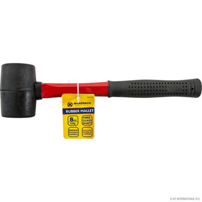 SuperGift.com Marksman Rubber Mallet 8Oz  Fibreglass Shaft Shock Absorbing Hammer 226G from B&Q