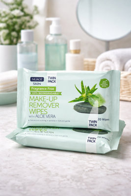SuperGift.com Nuage Make-Up Remover Wipes-20Pk from B&Q