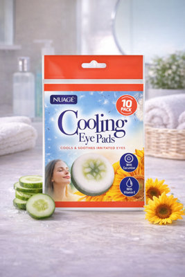 B&Q -  Nuage Cooling Eye Pads Infused With Cucumber10Pk