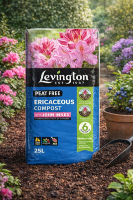 B&Q -  Levington Ericaceous Compost With John Innes 25L