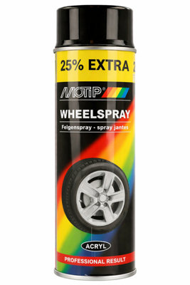 SuperGift.com Motip Wheel Black Gloss Paint 500Ml from B&Q