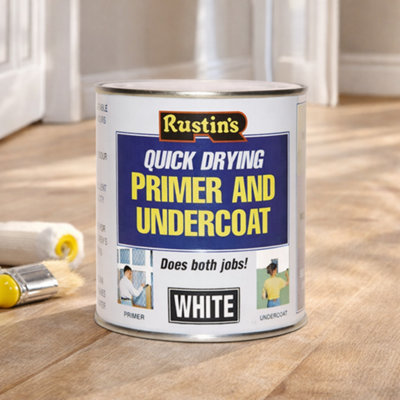 SuperGift.com Rustins Watercolour Quick Dry Primer Undercoat White Tin 500Ml from B&Q