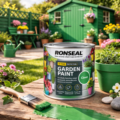 SuperGift.com Ronseal Garden Paint Clover 250Ml from B&Q