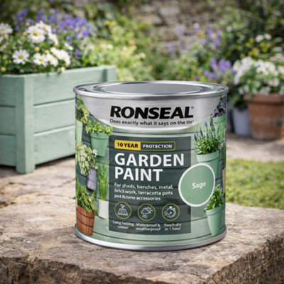 SuperGift.com Ronseal Garden Paint Sage 250Ml from B&Q