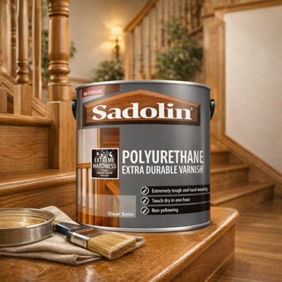 SuperGift.com Sadolin Polyurethane Extra Durable Varnish Satin Tin 2.5L from B&Q