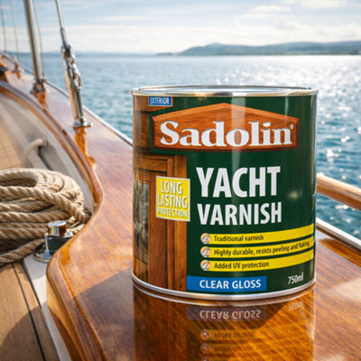 SuperGift.com Sadolin Yacht Varnish Clear Gloss Tin 750Ml from B&Q