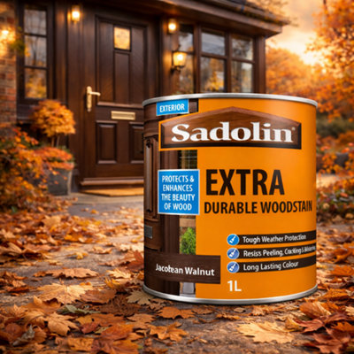 SuperGift.com Sadolin Extra Durable Woodstain Jacobean Walnut 1L from B&Q