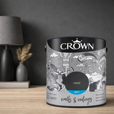 SuperGift.com Crown Matt Emulsion Rebel Tin 2.5L from B&Q