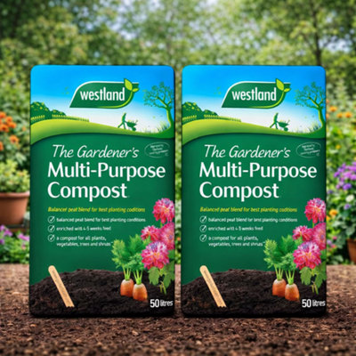 SuperGift.com 2X Westland The Gardener's Multi Purpose Compost 50L from B&Q