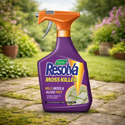SuperGift.com Resolva Moss Killer Lspray 1L-Ready-To-Use Solution from B&Q